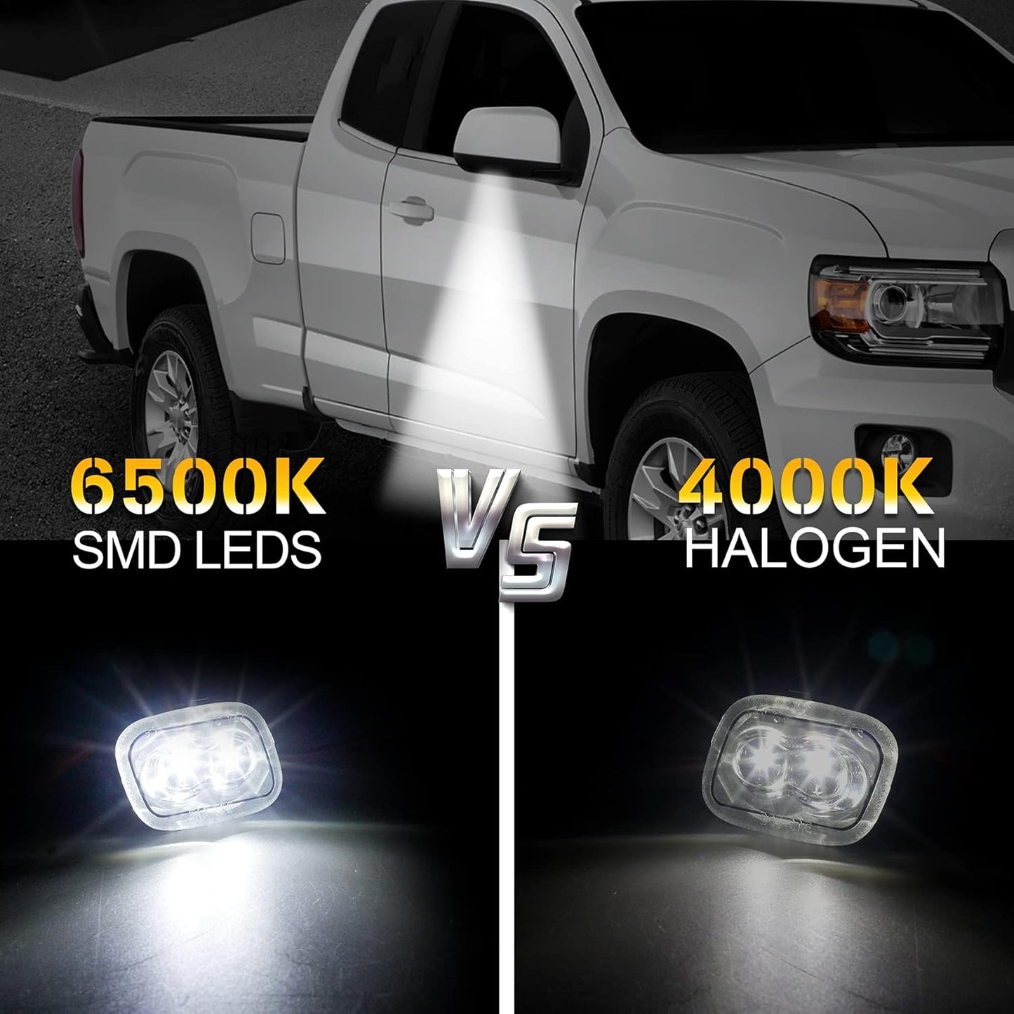 LED Side Mirror Puddle Lamp Assembly for Ford F-150 (2015-2021) & F-250/F-350 Super Duty (2017-2021)