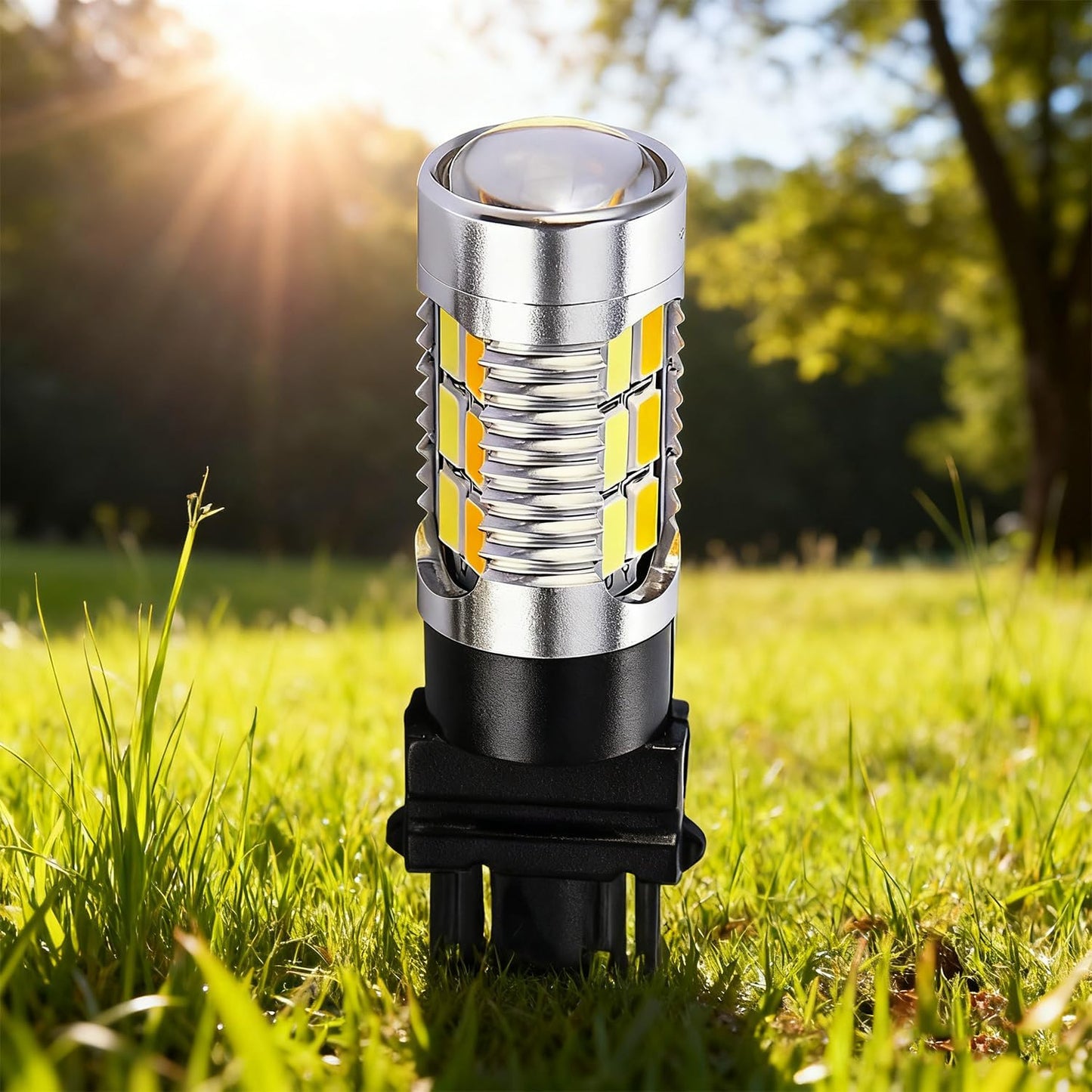 Amber LED Bulb for Turn Signals, Standard Socket Fit