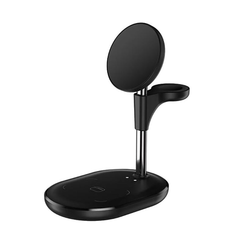 ADZERD  Wireless Charger Stand, Foldable 15W Fast Wireless Charging Station, 2-in-1 Charging Stand Dock for iPhone iPad