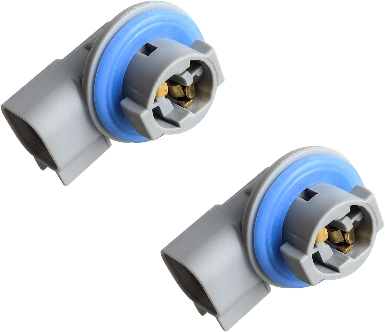 Pack of 2 Wiring Harness Plug Connectors for License Plate Light Sockets - Replacement Compatible with 2003-2018 Dodge Ram 1500 2500 3500