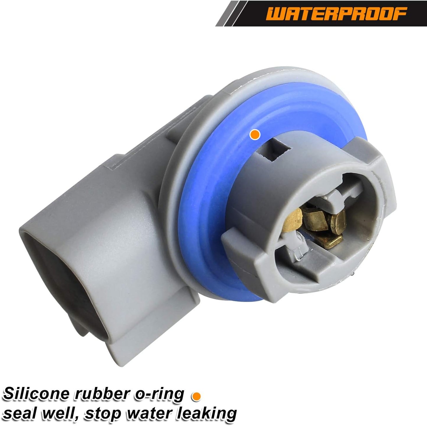 Pack of 2 Wiring Harness Plug Connectors for License Plate Light Sockets - Replacement Compatible with 2003-2018 Dodge Ram 1500 2500 3500