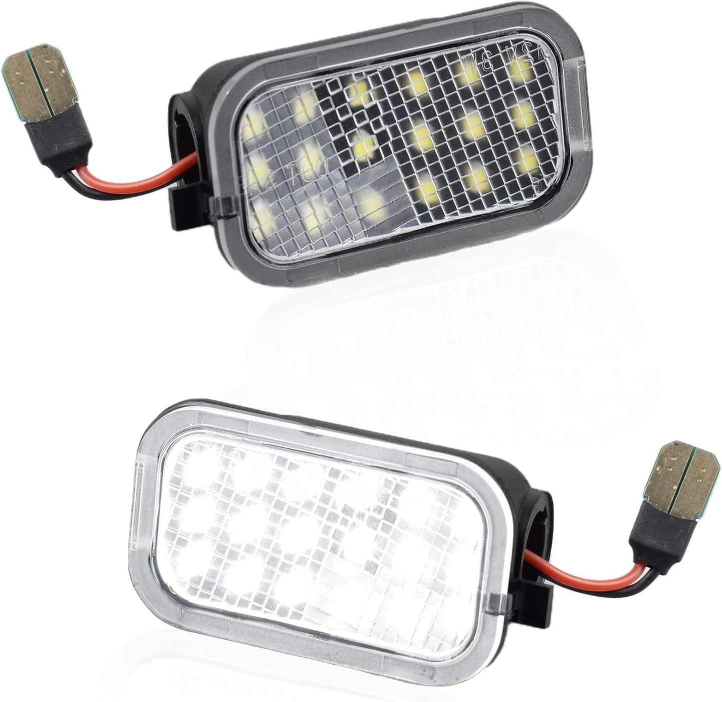 Puddle Light Mirror LED Lamp Assembly for 2007-2014 GMC Yukon Suburban 1500 Chevy Silverado 2500HD 3500HD Tahoe