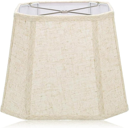 Beige Rectangular Lampshades for E26 Bulb Bases