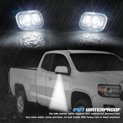 LED Side Mirror Puddle Lamp Assembly for Ford F-150 (2015-2021) & F-250/F-350 Super Duty (2017-2021)