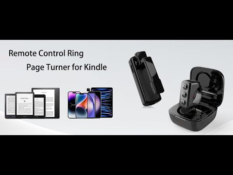 ADZERD Remote Control Page Turner Ring for Kindle Paperwhite Oasis, Bl